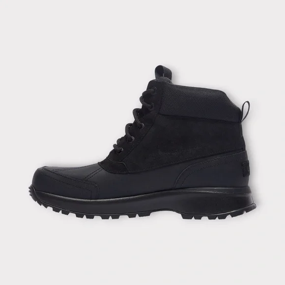 Mens UGG Emmett Duck Waterproof Boot in Black, Size, 1115834
